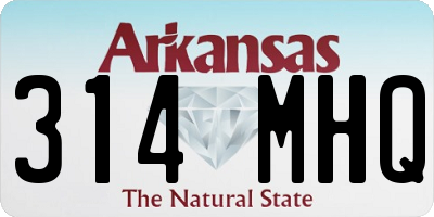 AR license plate 314MHQ