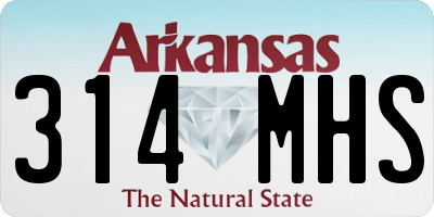 AR license plate 314MHS