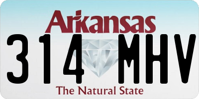 AR license plate 314MHV