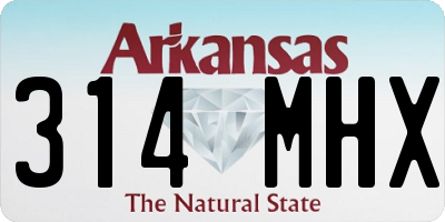 AR license plate 314MHX