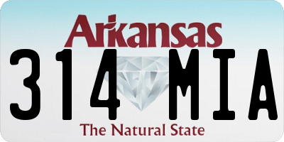 AR license plate 314MIA
