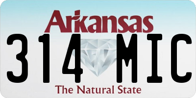 AR license plate 314MIC