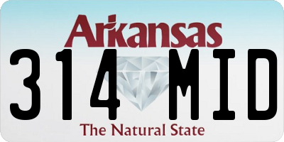 AR license plate 314MID