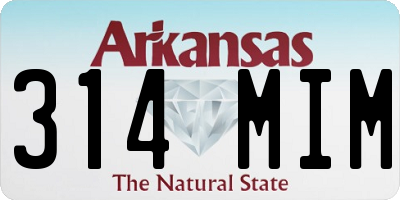 AR license plate 314MIM
