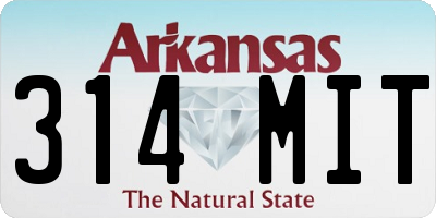 AR license plate 314MIT