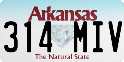AR license plate 314MIV
