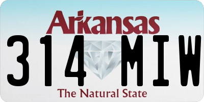 AR license plate 314MIW