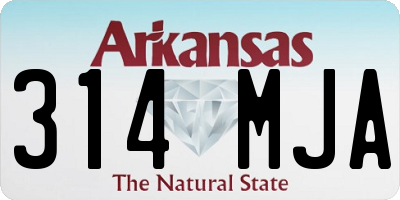 AR license plate 314MJA