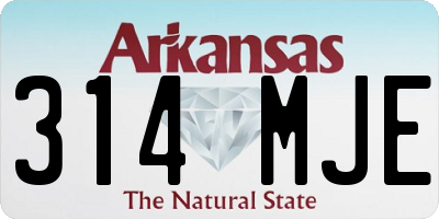 AR license plate 314MJE