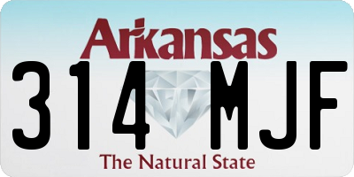 AR license plate 314MJF