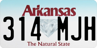 AR license plate 314MJH