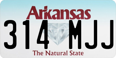 AR license plate 314MJJ