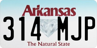 AR license plate 314MJP
