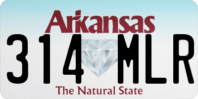 AR license plate 314MLR