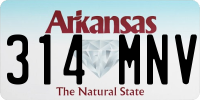 AR license plate 314MNV