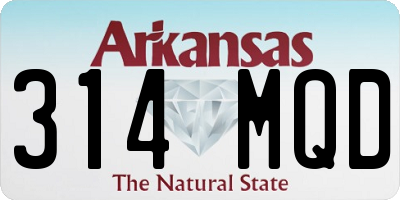 AR license plate 314MQD