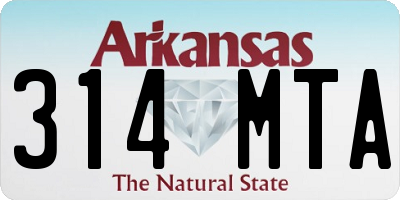 AR license plate 314MTA