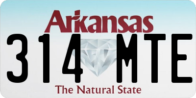 AR license plate 314MTE