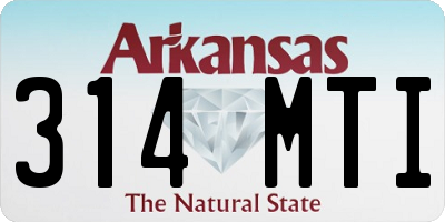 AR license plate 314MTI