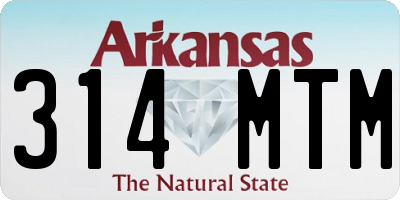 AR license plate 314MTM