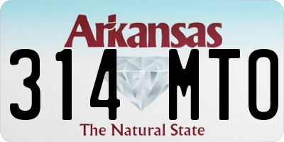 AR license plate 314MTO