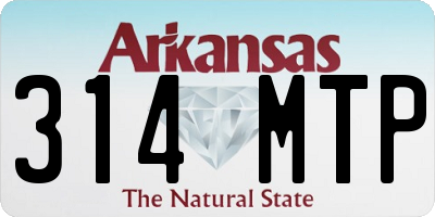 AR license plate 314MTP