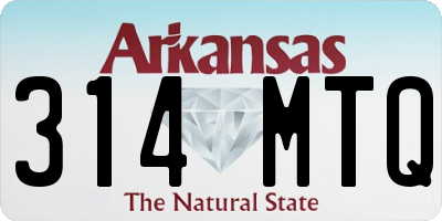 AR license plate 314MTQ