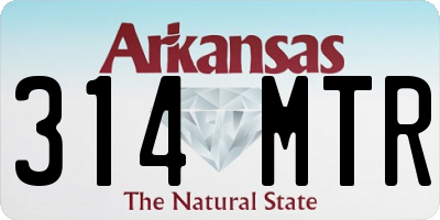 AR license plate 314MTR