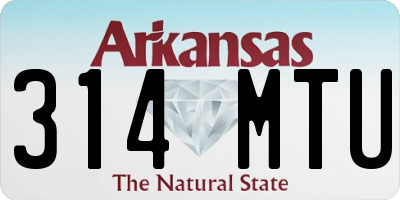 AR license plate 314MTU