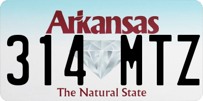 AR license plate 314MTZ