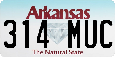 AR license plate 314MUC