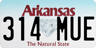 AR license plate 314MUE