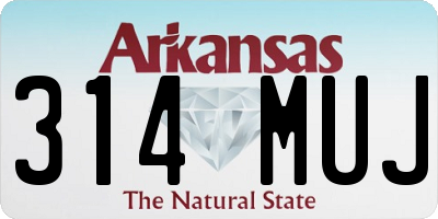 AR license plate 314MUJ