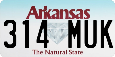 AR license plate 314MUK