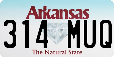 AR license plate 314MUQ