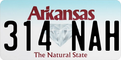 AR license plate 314NAH