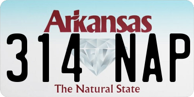 AR license plate 314NAP