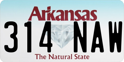 AR license plate 314NAW
