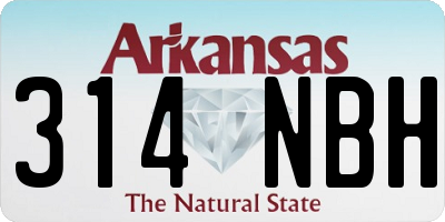 AR license plate 314NBH