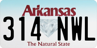 AR license plate 314NWL