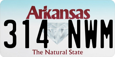 AR license plate 314NWM