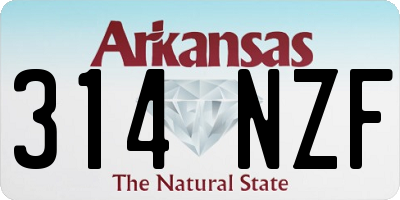 AR license plate 314NZF