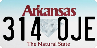AR license plate 314OJE