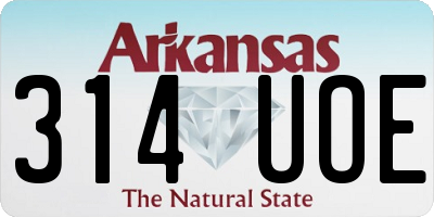 AR license plate 314UOE