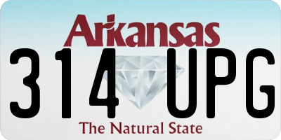 AR license plate 314UPG