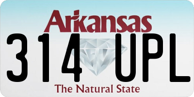 AR license plate 314UPL