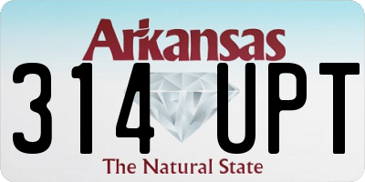 AR license plate 314UPT