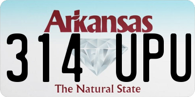 AR license plate 314UPU