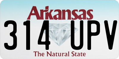 AR license plate 314UPV