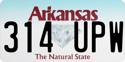 AR license plate 314UPW